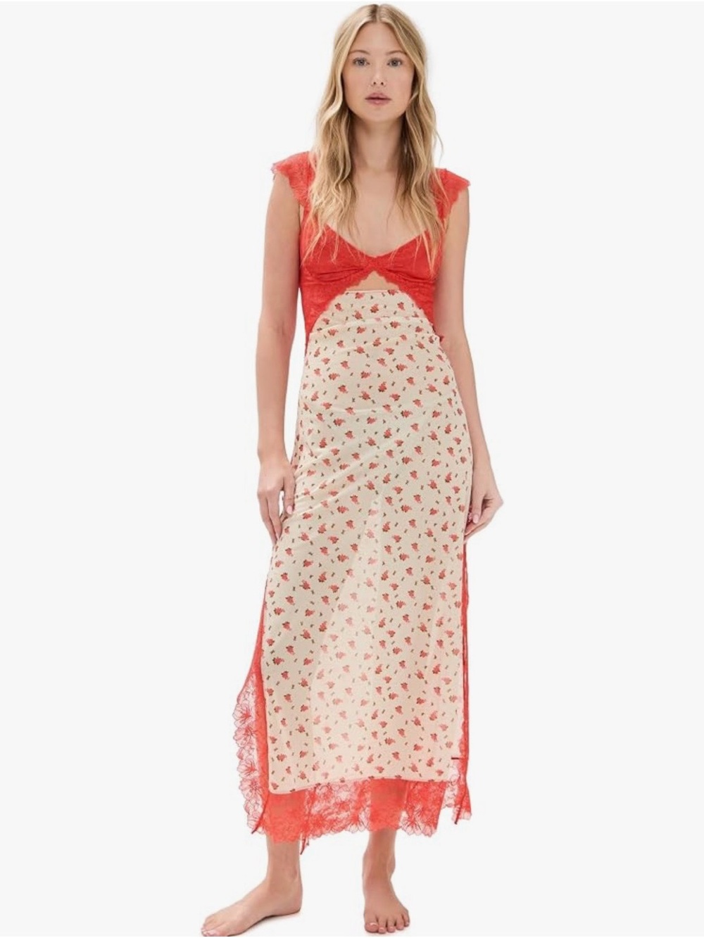Free People Suddenly Fine Maxi Slip Dress